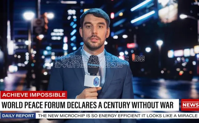 意昂4招商百度大脑**新闻周刊好句摘抄 2024：洞察
当今新闻格局的明智之言**